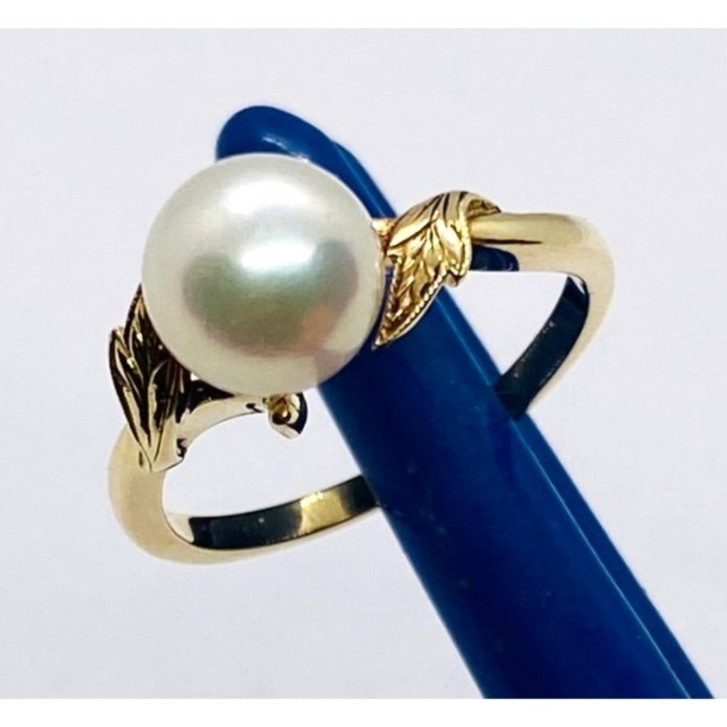 Mikimoto 14k Yellow Gold 8mm Pearl Size 65 650$